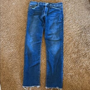 Women’s Hudson jeans Natalie crop unfinished hem sz 26 CUTE!